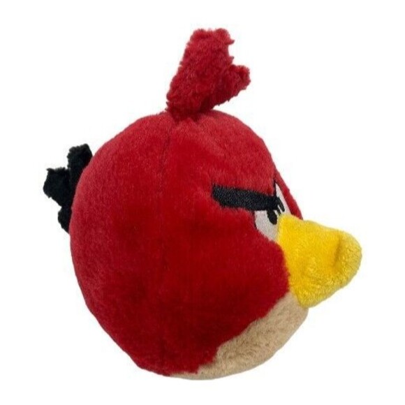 Angry Birds Red Plush Ball Commonwealth Stuffed Toy Round Soft Game Character - Picture 3 of 7